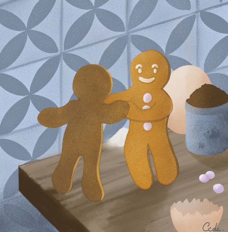 Childbook illustration gingerbreads